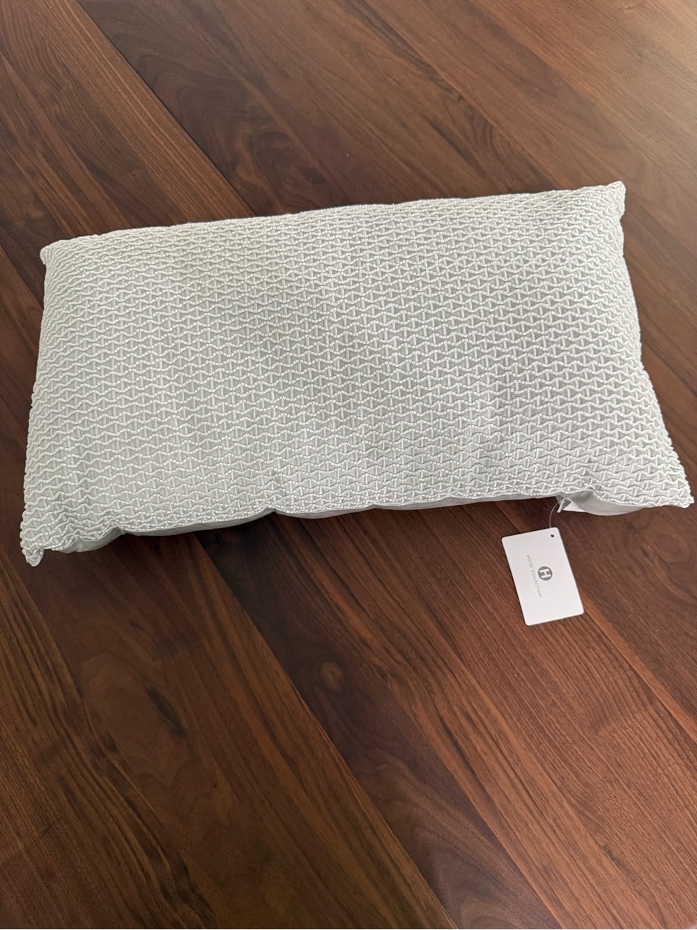 Hotel Collection Silver Lithos Beaded Accent Pillow 14x24